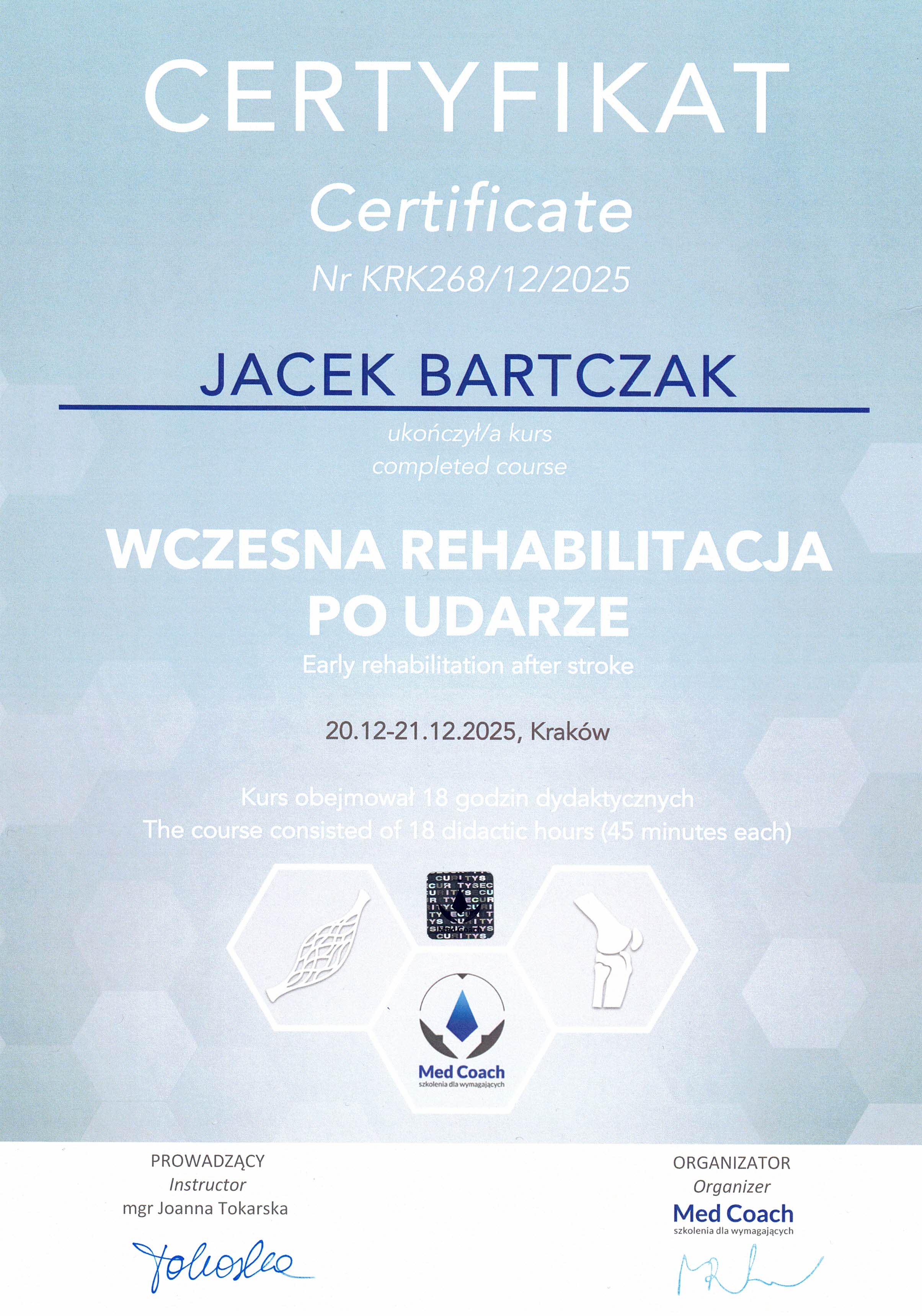 dyplom masaz lodz w domu i biurze